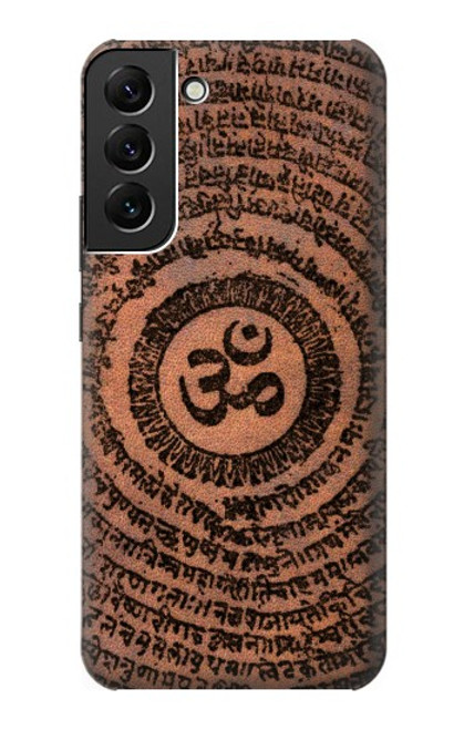 W2874 Om Symbol Tattoo Hard Case and Leather Flip Case For Samsung Galaxy S22 Plus