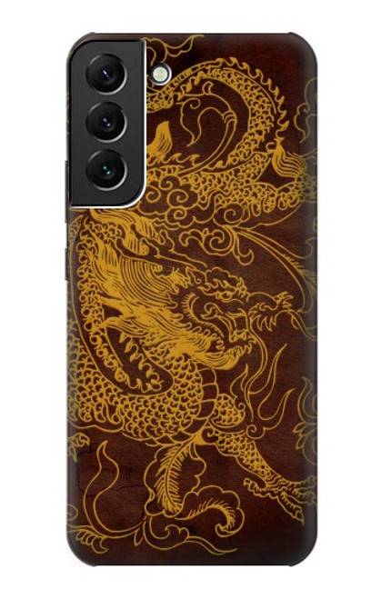 W2911 Chinese Dragon Hard Case and Leather Flip Case For Samsung Galaxy S22 Plus