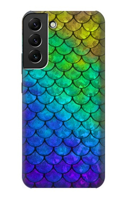 W2930 Mermaid Fish Scale Hard Case and Leather Flip Case For Samsung Galaxy S22 Plus