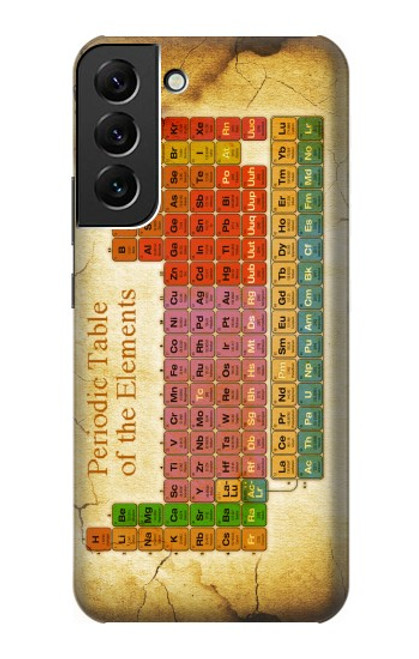 W2934 Vintage Periodic Table of Elements Hard Case and Leather Flip Case For Samsung Galaxy S22 Plus