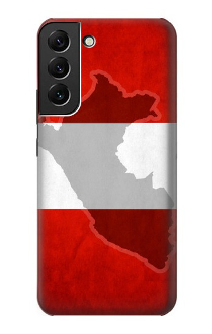 W3018 Peru Flag Hard Case and Leather Flip Case For Samsung Galaxy S22 Plus