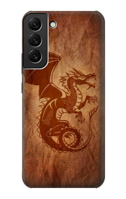 W3086 Red Dragon Tattoo Hard Case and Leather Flip Case For Samsung Galaxy S22 Plus