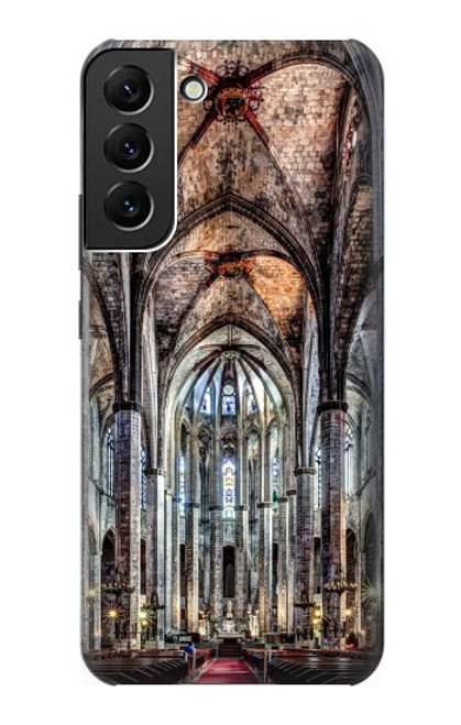 W3210 Santa Maria Del Mar Cathedral Hard Case and Leather Flip Case For Samsung Galaxy S22 Plus