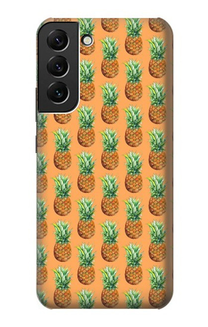 W3258 Pineapple Pattern Hard Case and Leather Flip Case For Samsung Galaxy S22 Plus