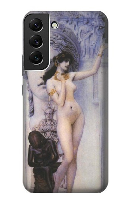 W3353 Gustav Klimt Allegory of Sculpture Hard Case and Leather Flip Case For Samsung Galaxy S22 Plus