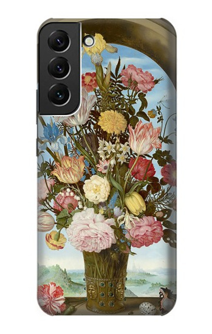 W3749 Vase of Flowers Hard Case and Leather Flip Case For Samsung Galaxy S22 Plus