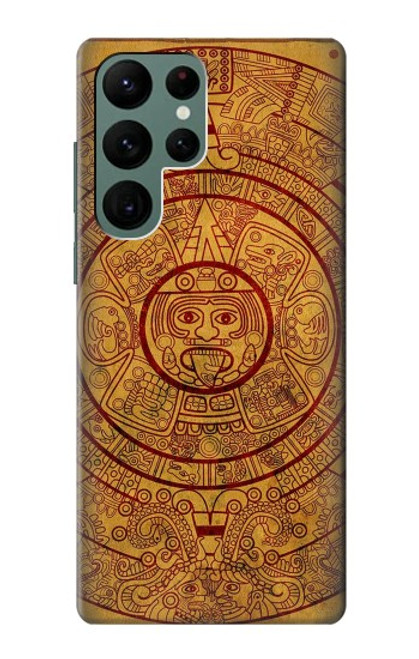 W0692 Mayan Calendar Hard Case and Leather Flip Case For Samsung Galaxy S22 Ultra