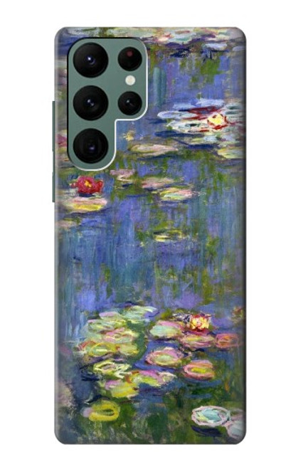 W0997 Claude Monet Water Lilies Hard Case and Leather Flip Case For Samsung Galaxy S22 Ultra