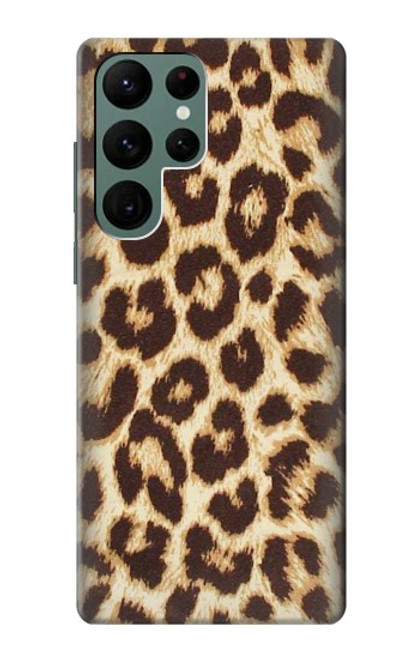 W2204 Leopard Pattern Graphic Printed Hard Case and Leather Flip Case For Samsung Galaxy S22 Ultra