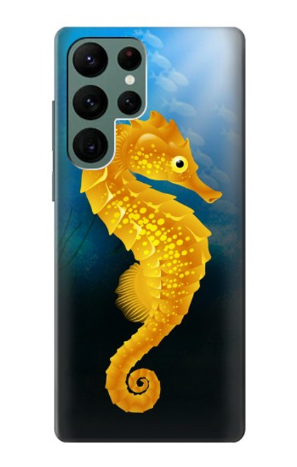 W2444 Seahorse Underwater World Hard Case and Leather Flip Case For Samsung Galaxy S22 Ultra