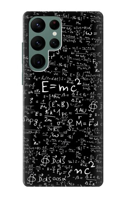 W2574 Mathematics Physics Blackboard Equation Hard Case and Leather Flip Case For Samsung Galaxy S22 Ultra