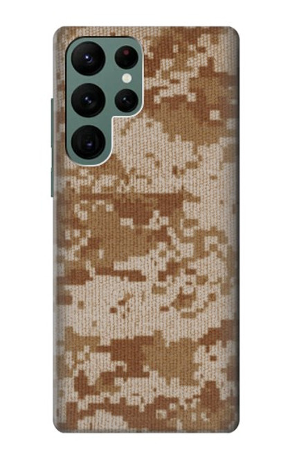 W2939 Desert Digital Camo Camouflage Hard Case and Leather Flip Case For Samsung Galaxy S22 Ultra