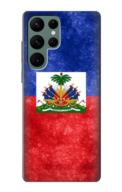 W3022 Haiti Flag Hard Case and Leather Flip Case For Samsung Galaxy S22 Ultra