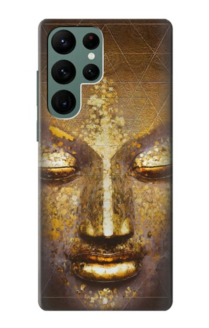 W3189 Magical Yantra Buddha Face Hard Case and Leather Flip Case For Samsung Galaxy S22 Ultra