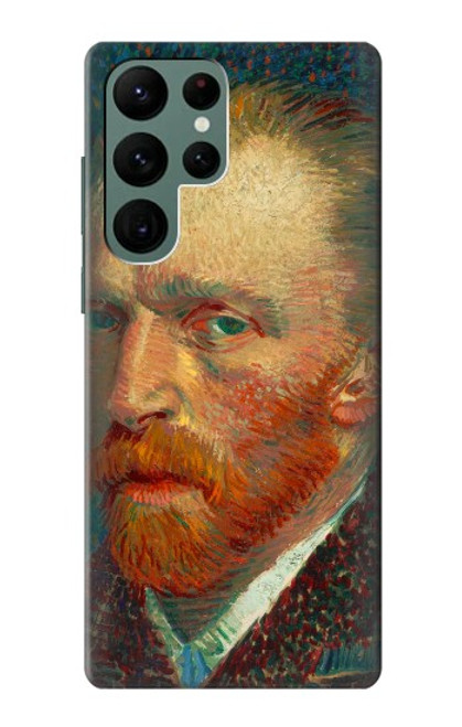 W3335 Vincent Van Gogh Self Portrait Hard Case and Leather Flip Case For Samsung Galaxy S22 Ultra