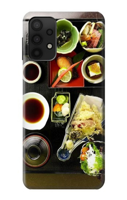 W0627 Japanese Food Hard Case and Leather Flip Case For Samsung Galaxy M32 5G