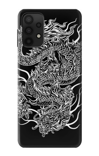 W1943 Dragon Tattoo Hard Case and Leather Flip Case For Samsung Galaxy M32 5G