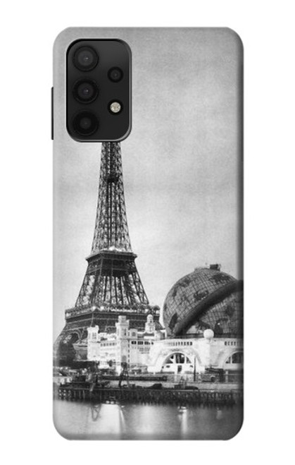 W2350 Old Paris Eiffel Tower Hard Case and Leather Flip Case For Samsung Galaxy M32 5G