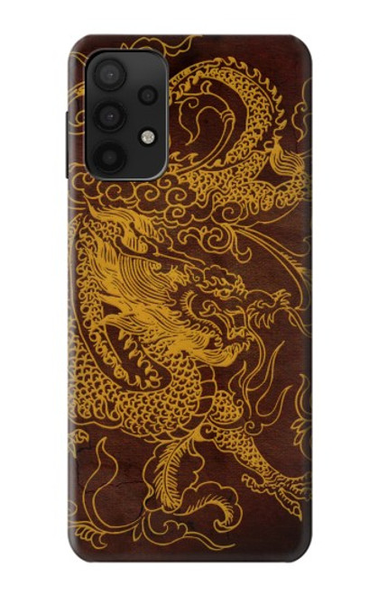 W2911 Chinese Dragon Hard Case and Leather Flip Case For Samsung Galaxy M32 5G