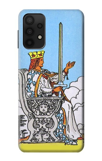 W3068 Tarot Card Queen of Swords Hard Case and Leather Flip Case For Samsung Galaxy M32 5G