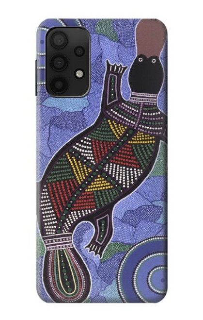 W3387 Platypus Australian Aboriginal Art Hard Case and Leather Flip Case For Samsung Galaxy M32 5G