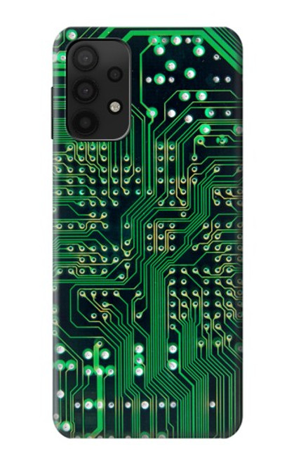 W3392 Electronics Board Circuit Graphic Hard Case and Leather Flip Case For Samsung Galaxy M32 5G