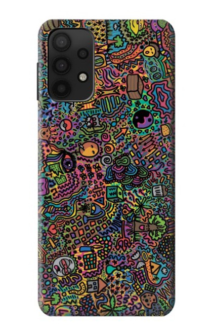 W3815 Psychedelic Art Hard Case and Leather Flip Case For Samsung Galaxy M32 5G