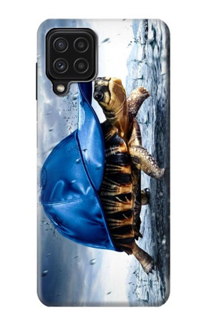 W0084 Turtle in the Rain Hard Case and Leather Flip Case For Samsung Galaxy M22