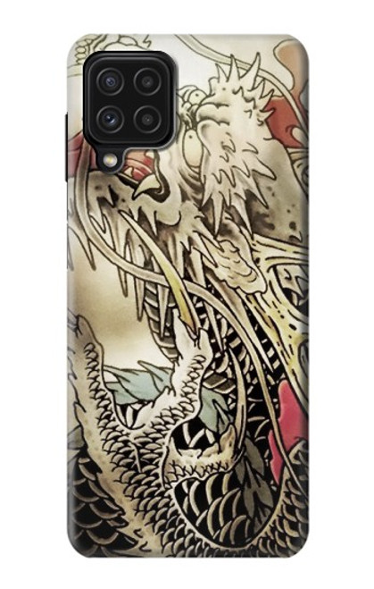 W0122 Yakuza Tattoo Hard Case and Leather Flip Case For Samsung Galaxy M22