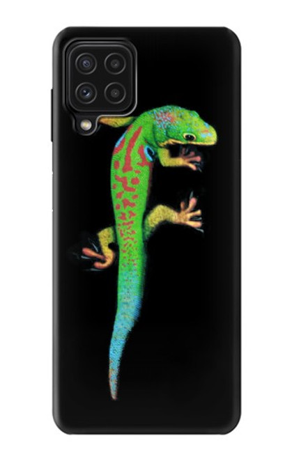 W0125 Green Madagascan Gecko Hard Case and Leather Flip Case For Samsung Galaxy M22