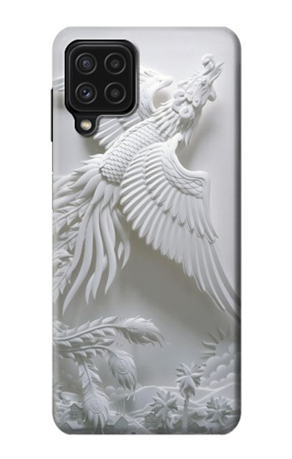 W0516 Phoenix Carving Hard Case and Leather Flip Case For Samsung Galaxy M22