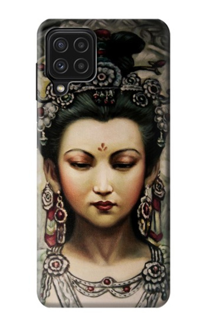 W0681 Guan Yin Hard Case and Leather Flip Case For Samsung Galaxy M22