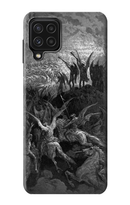 W1026 Gustave Dore Paradise Lost Hard Case and Leather Flip Case For Samsung Galaxy M22