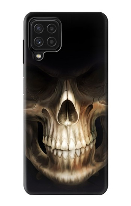 W1107 Skull Face Grim Reaper Hard Case and Leather Flip Case For Samsung Galaxy M22