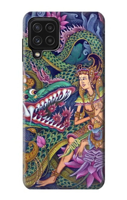 W1240 Bali Painting Hard Case and Leather Flip Case For Samsung Galaxy M22