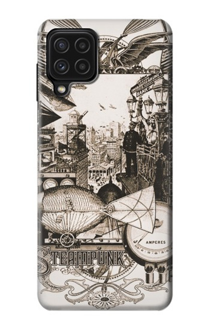 W1681 Steampunk Drawing Hard Case and Leather Flip Case For Samsung Galaxy M22