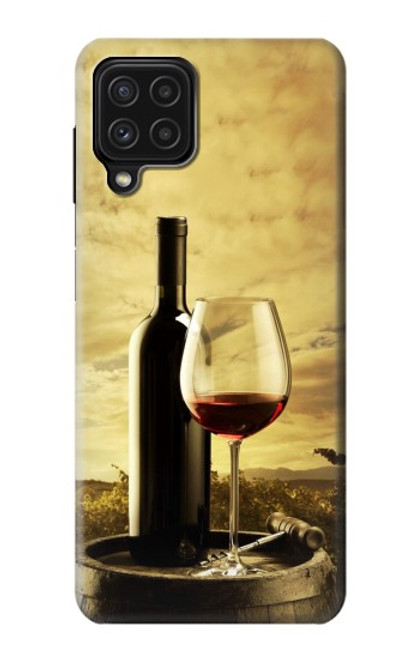 W2042 A Grape Vineyard Grapes Bottle Red Wine Hard Case and Leather Flip Case For Samsung Galaxy M22