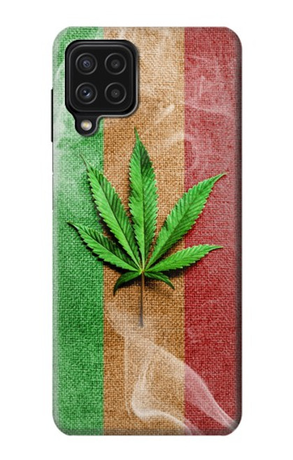 W2109 Marijuana Rasta Flag Hard Case and Leather Flip Case For Samsung Galaxy M22