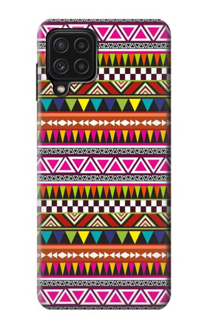 W2292 Aztec Tribal Pattern Hard Case and Leather Flip Case For Samsung Galaxy M22