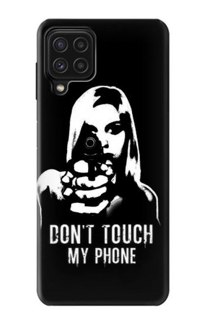 W2518 Do Not Touch My Phone Hard Case and Leather Flip Case For Samsung Galaxy M22