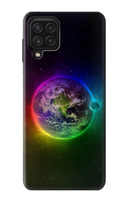 W2570 Colorful Planet Hard Case and Leather Flip Case For Samsung Galaxy M22