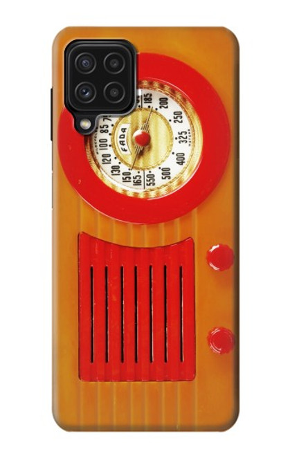 W2780 Vintage Orange Bakelite Radio Hard Case and Leather Flip Case For Samsung Galaxy M22