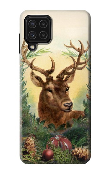 W2841 Vintage Reindeer Christmas Hard Case and Leather Flip Case For Samsung Galaxy M22