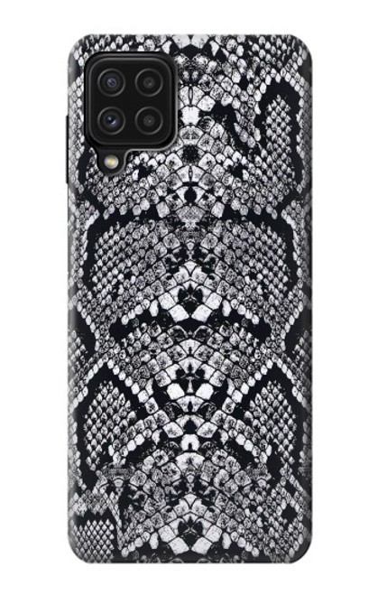 W2855 White Rattle Snake Skin Graphic Printed Hard Case and Leather Flip Case For Samsung Galaxy M22