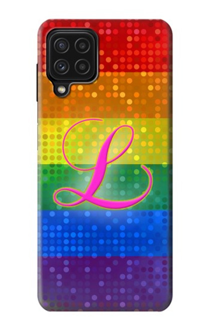 W2900 Rainbow LGBT Lesbian Pride Flag Hard Case and Leather Flip Case For Samsung Galaxy M22