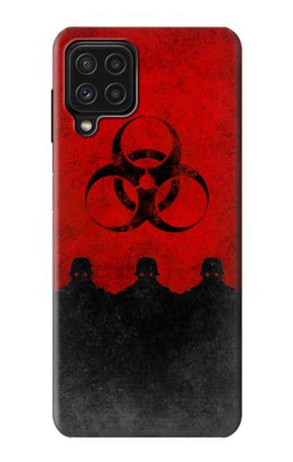 W2917 Biohazards Virus Red Alert Hard Case and Leather Flip Case For Samsung Galaxy M22