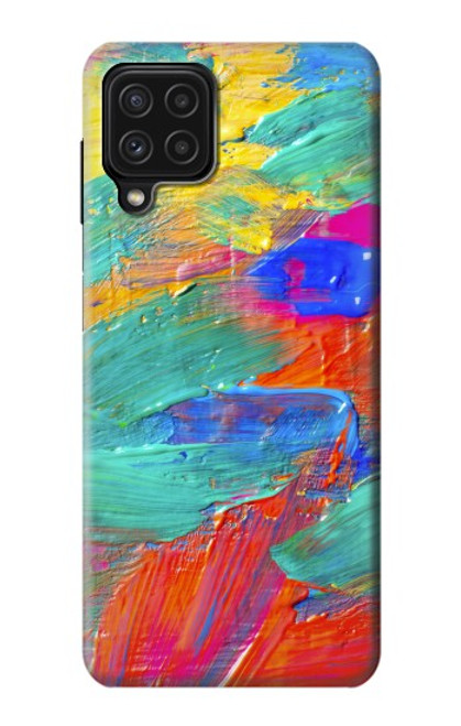 W2942 Brush Stroke Painting Hard Case and Leather Flip Case For Samsung Galaxy M22