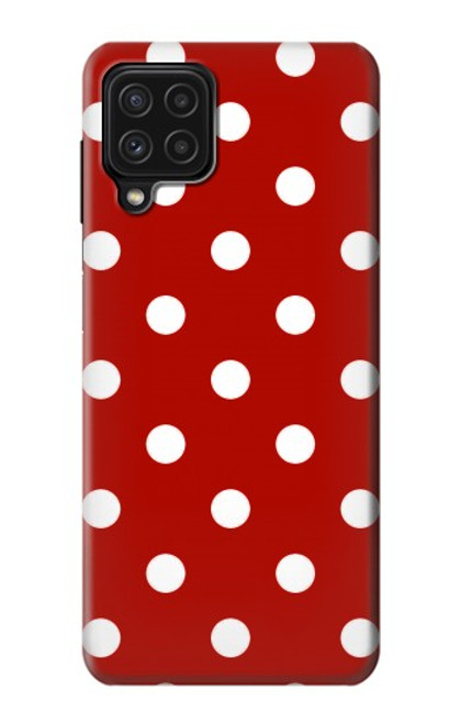 W2951 Red Polka Dots Hard Case and Leather Flip Case For Samsung Galaxy M22
