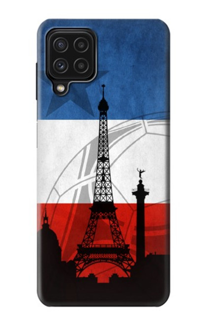 W2980 France Football Soccer Hard Case and Leather Flip Case For Samsung Galaxy M22