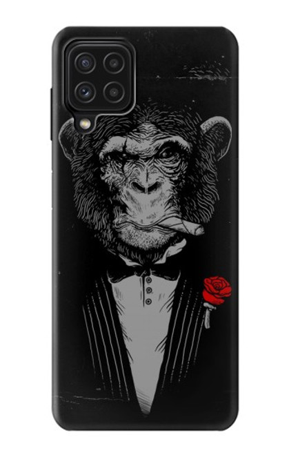 W3167 Funny Monkey God Father Hard Case and Leather Flip Case For Samsung Galaxy M22